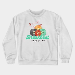 BREAKBEAT - Evolution (teal) Crewneck Sweatshirt